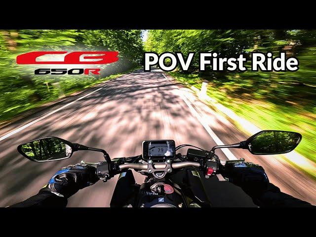 2024 Honda CB650R Brand New | POV First Ride Impressions as a Beginner Rider