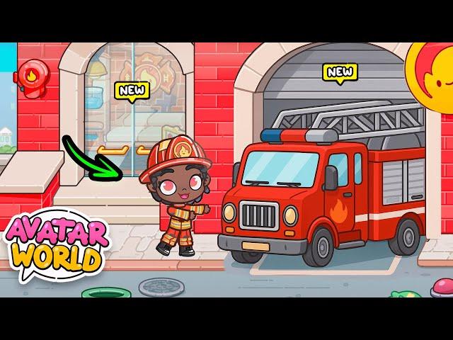 OMG!  FIRE TRUCK UNLOCKED!?  NEW PLACE IN AVATAR WORLD!
