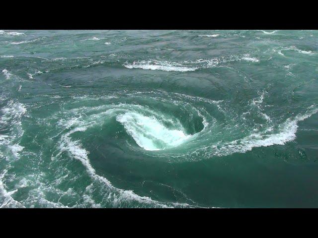 Whirlpools - Whirlpools cruise ship of exciting Naruto Strait in Kanrin Maru