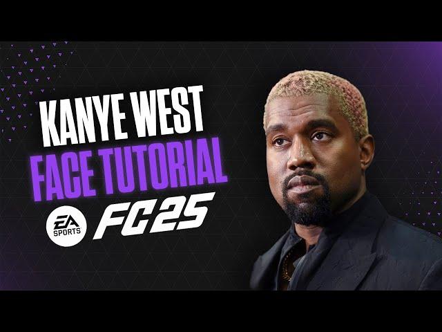 How to make KANYE WEST in EA FC 25 - Pro Clubs & Career Mode Face Creation