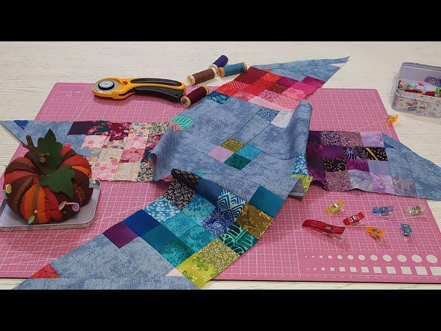 Patchwork tutorial: unbelievable fantastic idea you can't see anywhere sewing with scrap fabrics