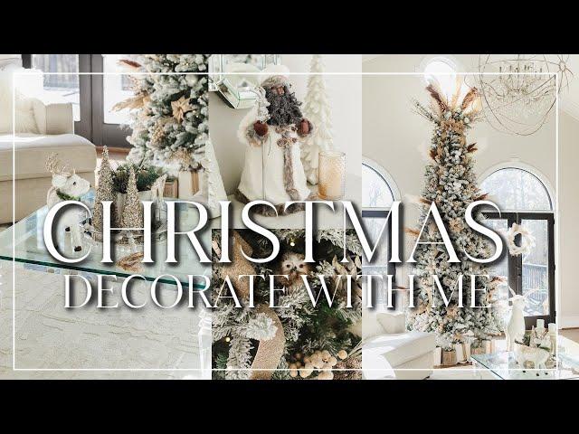 Christmas 2022 Clean and Decorate With Me | Living Room | Cozy Neutral Pampas Theme!!