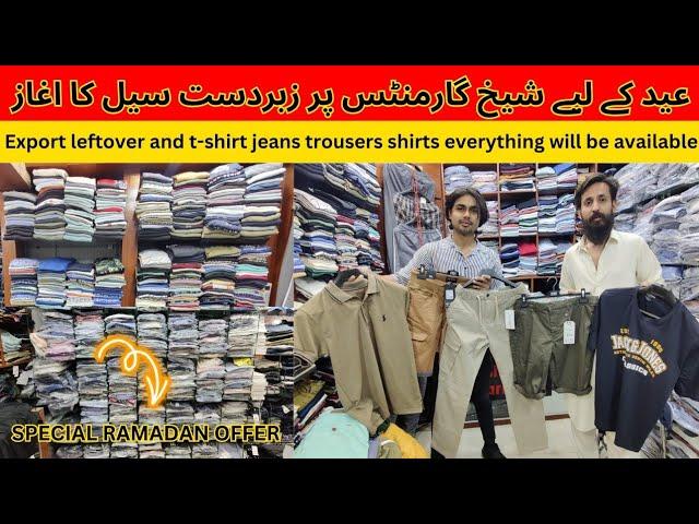 Branded Shirts, Jeans, T-Shirts, Shorts in Eid Sale | Wholesale market Karachi