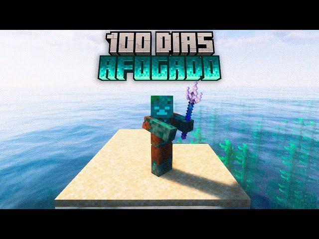 Sobrevivi 100 Dias no Minecraft Hardcore como Afogado - O Filme