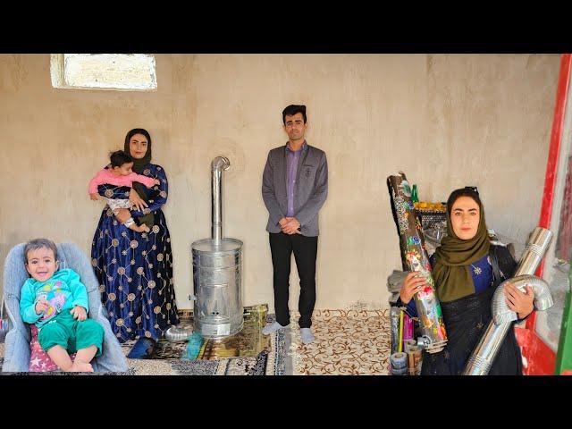 Buying a stove by Ali for Parisa and her baby  / Nomadic life documentary