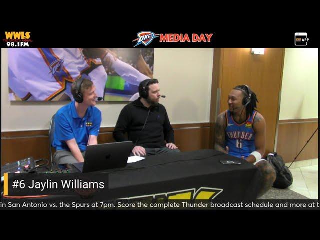 Jaylin Williams - 2024 OKC Thunder Media Day