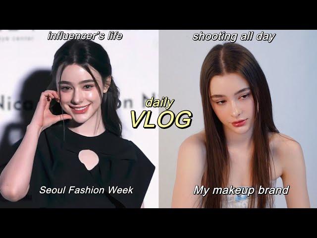 vlog  days in the life as an influencer in Korea | Seoul Fashion Week & my cosmetic brand