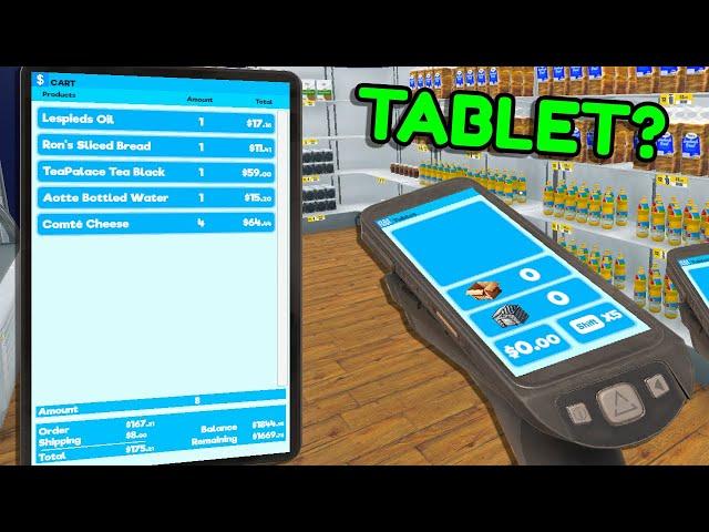 A NEW TABLET UPDATE IN Supermarket Simulator Part 4?!