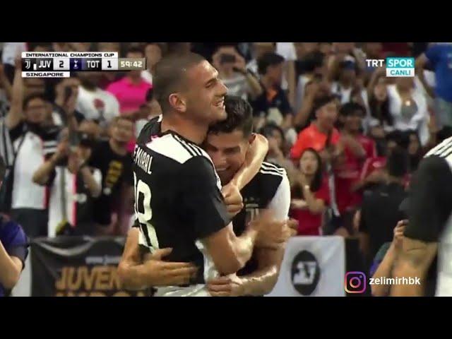 Cristiano Ronaldo'nun golünde Merih Demiral'in sevinci 