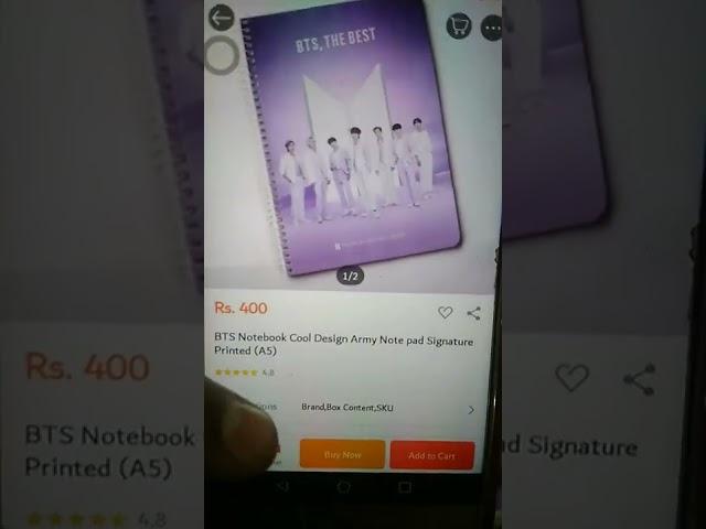 I buy BTS diary from daraz #daraz#pk#korea#bts#btsdiary