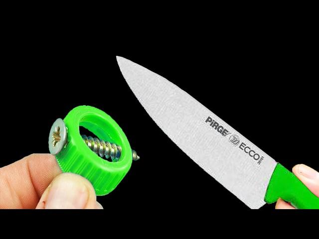 Razor Sharp Knife! Sharpen Your Knife in 2 Minutes with This Amazing Tool