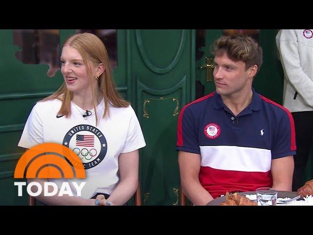 Olympic swimmers Bobby Finke, Lydia Jacob talk Paris 2024