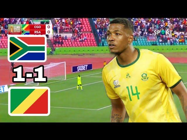 Congo vs South Africa | afcon qualifiers highlights | bafana bafana highlights today