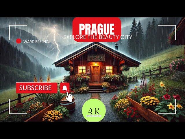 Walking Tour - Prague Czech Republic Rain 2024, 13 September - Tourist Travel 4K - travel channel