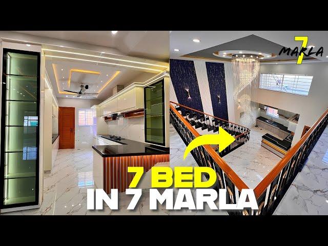 7 Marla 7 Bed + Mezzanine Ultra-Modern House Tour For Sale in Bahria Rawalpindi!