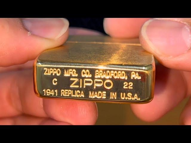 UNBOXING ZIPPO 1941 REPLICA BRUSHED BRASS