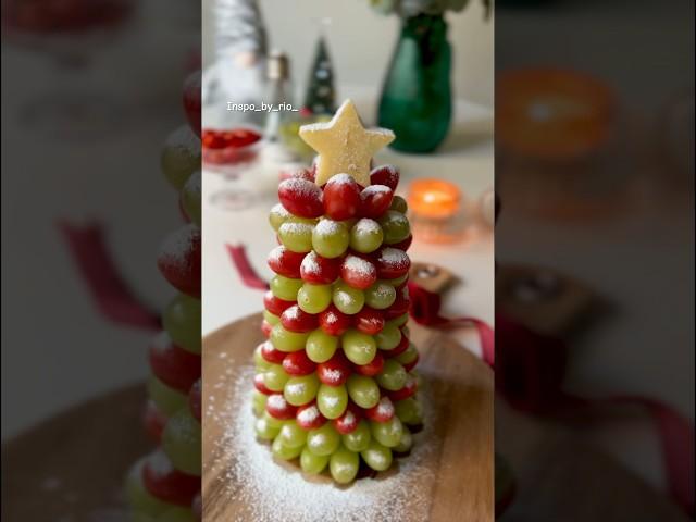 How to make a beautiful Fruit Christmas tree  #christmasinspiration #fruitart #fruitparty