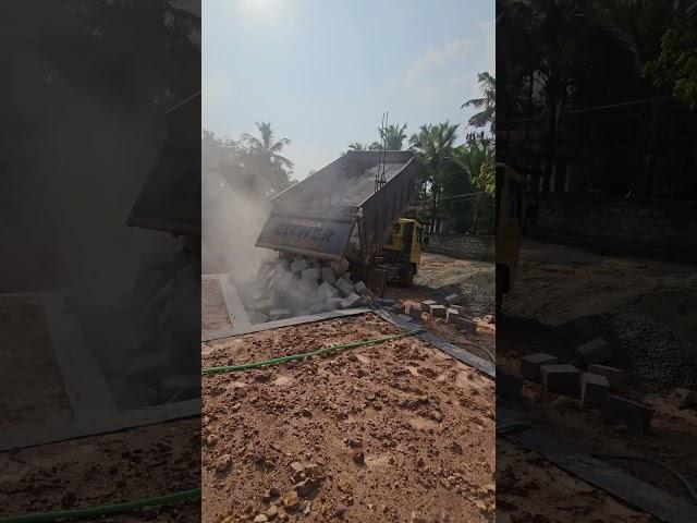 Unloading Cement Brick