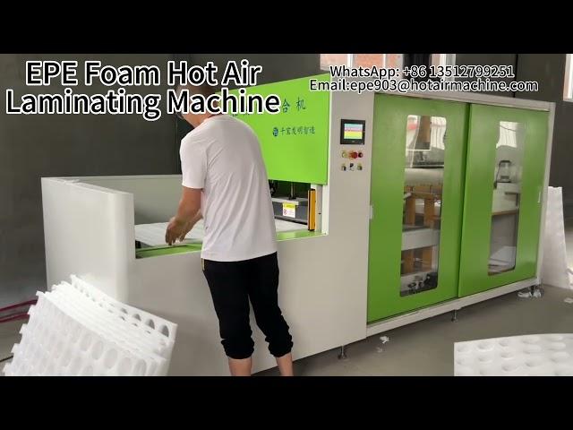 EPE Foam Hot Air Laminating Machine | EPE Foam Bonding Machine [ How to]