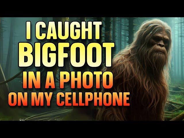 I CAUGHT BIGFOOT IN A PHOTO ON MY CELLPHONE