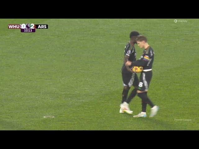 Odegaard penalty goal vs West Ham United || Arsenal vs West Ham United