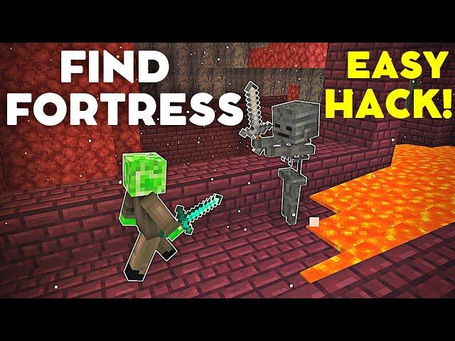 UNBELIEVABLE Minecraft Hack: Find a Nether Fortress EASILY (How to Find Nether Fortress)