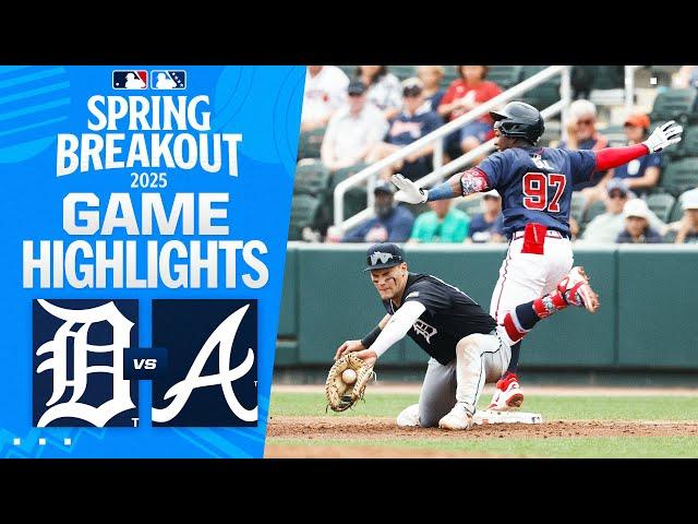 Tigers vs. Braves Spring Breakout Game Highlights (3/16/25) | MLB Highlights