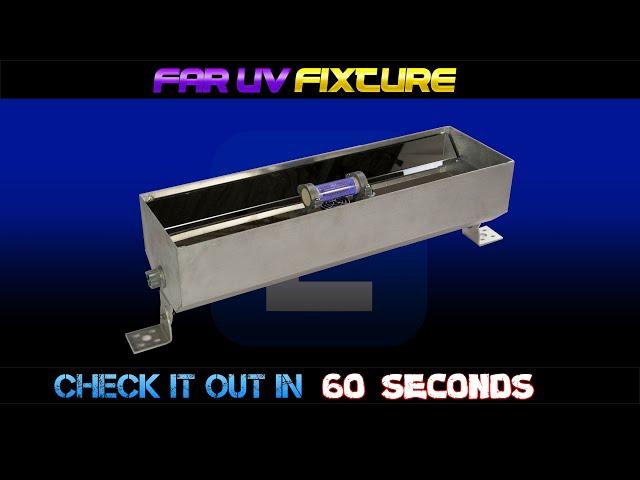 40W Far-UV Excimer Disinfection Fixture - KILLS 99% Viruses & Bacteria Skin & Eye SAFE!