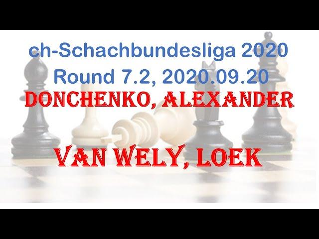 Donchenko, Alexander - Van Wely, Loek, ch-Schachbundesliga 2020, Round 7.2