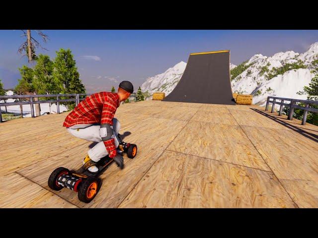 I MOUNTAIN BOARDED OFF A MEGA RAMP?! (Riders Republic)