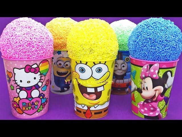 Play Foam Ice Cream Cups Surprise Hello Kitty Spongebob Minions Thomas and Friends Kinder Eggs