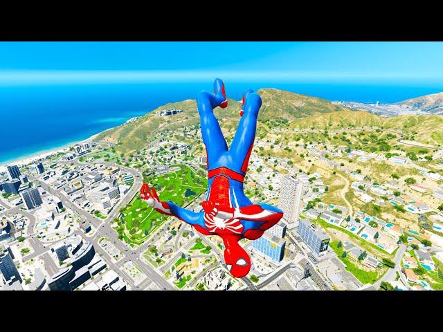 GTA 5 Epic Water Ragdolls Spiderman Vs Minions, Hulk, Squid Dolls, Gorilla, King Kong Part 16