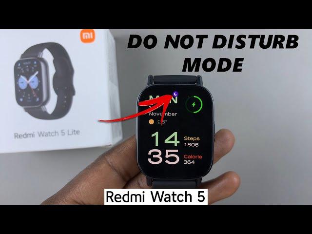 How To Enable / Disable Do Not Disturb (DND) Mode On Redmi Watch 5 Lite