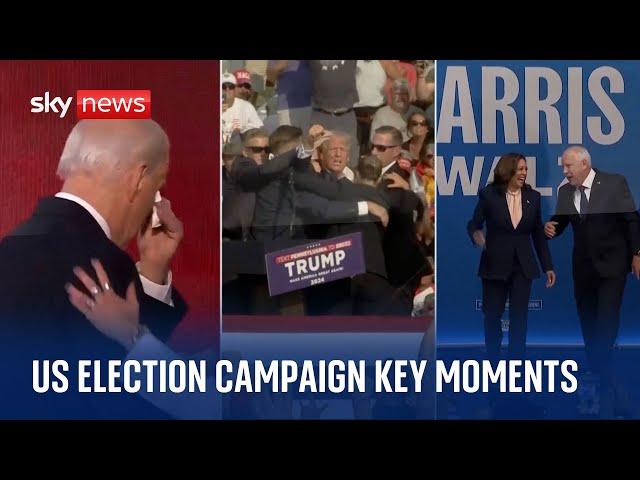 Key moments from the 2024 US election campaign