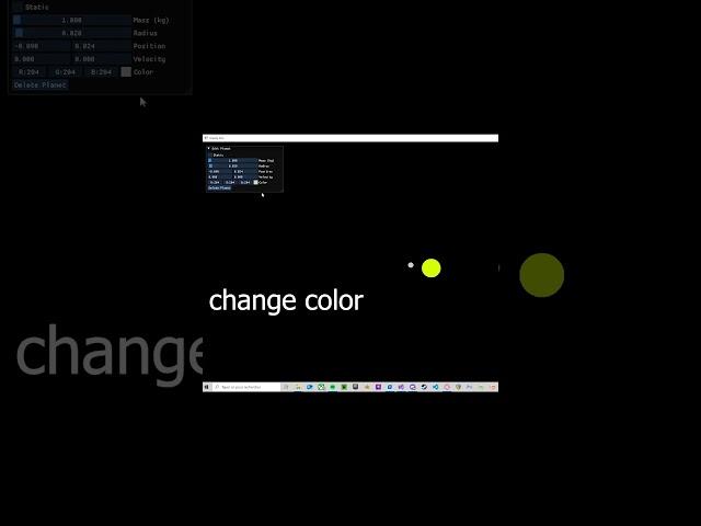 update : c++ newtonian gravity simulation #coding #cpp #physics #simulation #science #universe