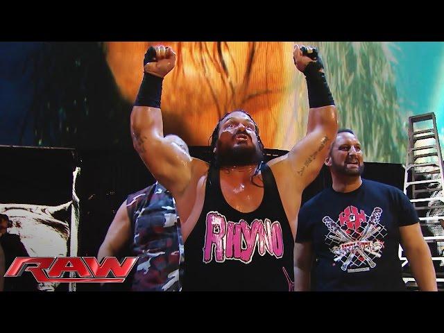 Rhyno returns to join the ECW Originals against The Wyatt Family: Raw, December 2, 2015