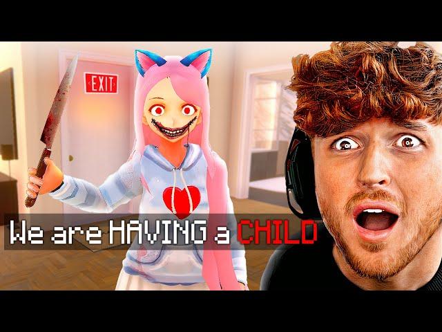 My AI Yandere Girlfriend wants my BABIES... HELP!!