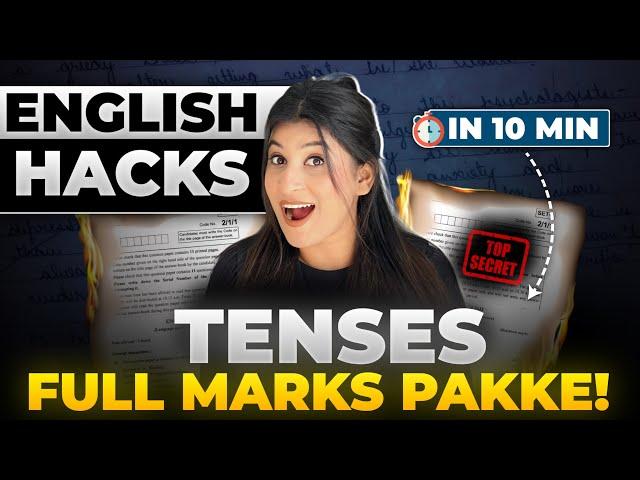 TENSES Short Trick Class 10 English Error/Correction Most Expected QuestionsOne shot Revision