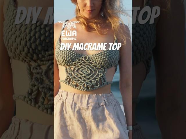 Wanna make your own macramé outfits? Let’s get knotty! #DIYFashion #macrametutorial  #CraftyVibes