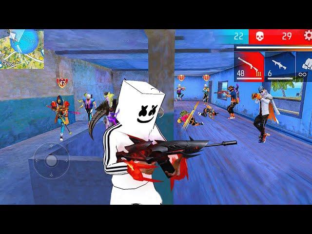 Marshmallow Free Fire | Solo Vs Squad Full Gameplay |  NADIYA FF