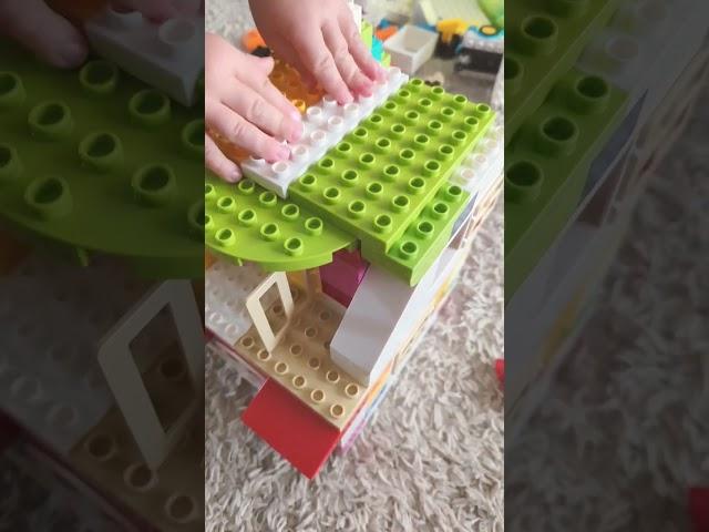 How Build Lego Duplo House Roof  #shorts #duplo #lego #forkids