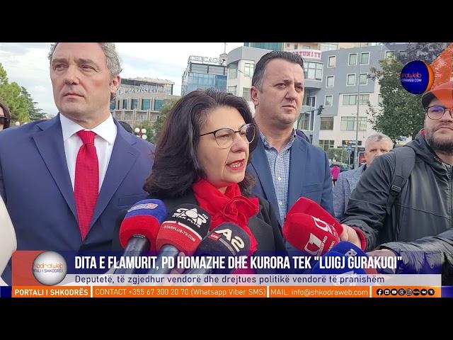 ShkodraWeb | PD Shkodër kremton Ditën e Flamurit, kurora me lule tek shtatorja e Luigj Gurakuqit