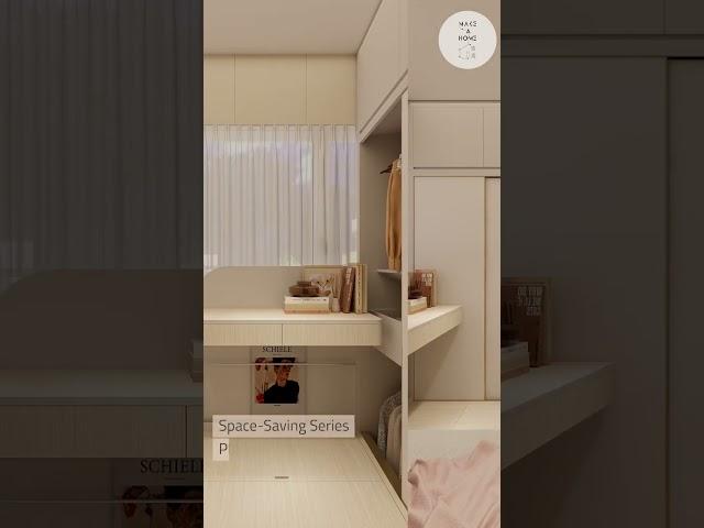 Platform bed integrated with set of storage 地台床連衣櫃組合 | 盡用空間