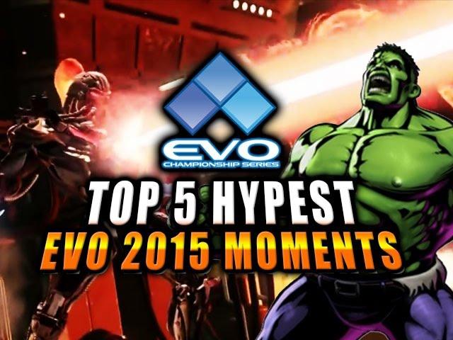 EVOLUTION 2015 - TOP 5 HYPE MOMENTS (Fighting Game World Championship)