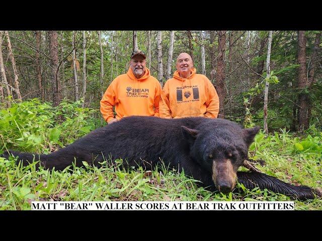 MATT "BEAR" WALLER TAKES AN AWESOME ONTARIO SPRING BEAR AT TRAK OUTFITTERS IN DORION ONTARIO CANADA!