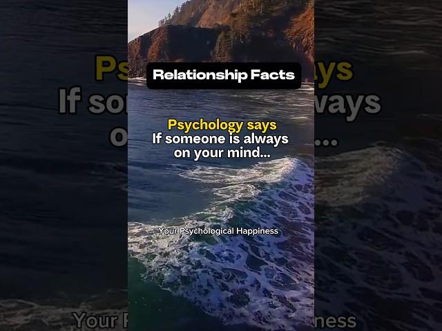 If someone is always on your mind…. #youtubeshorts #shorts #psychologyfacts #quotes #viral