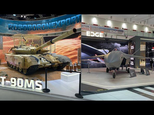  IDEX 2025 Walkthrough: Russian T-90MS Tank • UAE Stealth Drone • Chinese Drone Attack Helicopter