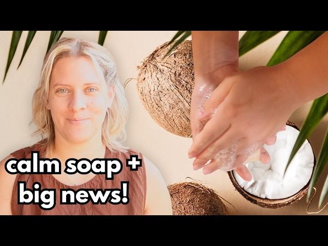 COCONUT milk soap making + EXCITING NEWS!