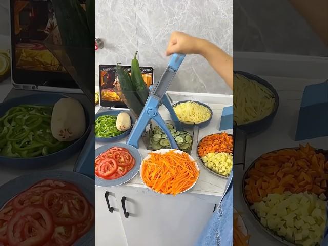 The Vegetable Slicer & Chopper cuts prep time in half