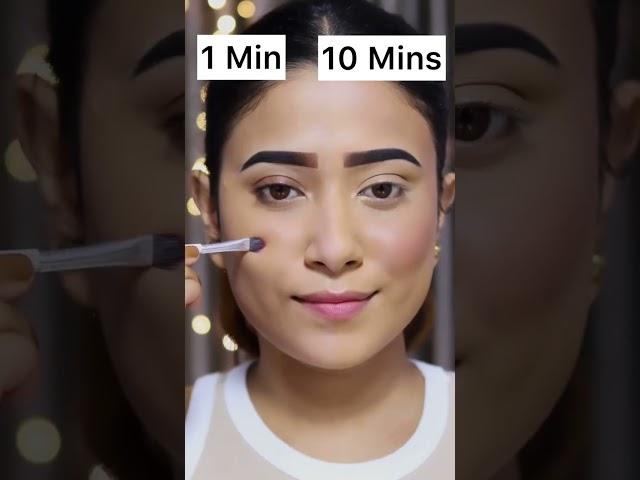 1 Min Vs 10 Mins Makeup Look | #shorts | SUGAR Cosmetics